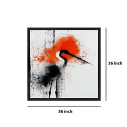 999Store Grey & Red Canvas Abstract Wall Art image 2