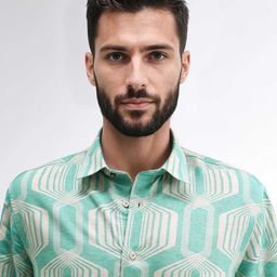 RARE RABBIT Men Comfort Printed Casual Shirt-image-6