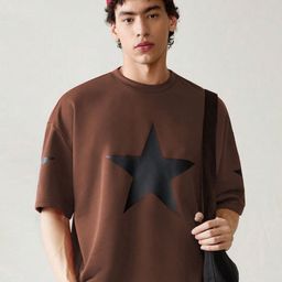 CLAFOUTIS Men Printed Drop-Shoulder Sleeves Pockets T-shirt-image-92