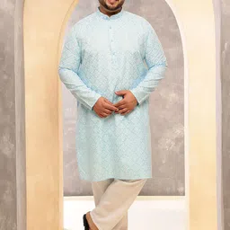 SOJANYA PLUS Men Floral Printed Kurta with Pyjamas-picture-51