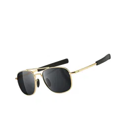 Irayz Unisex Polarised and UV Protected Square Sunglasses A-285-Gold Black-picture-27