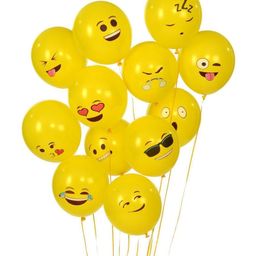 Party Propz Balloons Smiley Print Yellow - 25 Pieces-image-64