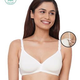 Inner Sense Organic Antimicrobial Feeding Bra - White-image-2