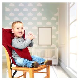 Magic Seat Belt For Feeding Baby - Red-image-92