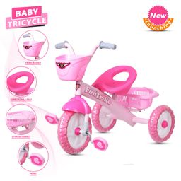 Dash Funtrike Tricycle With Front & Back Storage Basket-Pink-image-9