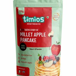 timios Multigrain No Maida Organic Apple Millet Instant Pancake with Cocoa Sweetened with Jaggery - 150 g-34