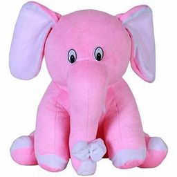DearJoy Baby Elephant Soft Toy Pink - Height 30 cm-14