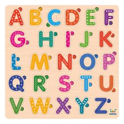 Webby Educational Capital Alphabets Wooden Board Puzzle - Multicolour - 26 pieces-9