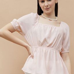 Fame Forever by Lifestyle Women Solid Round Neck Cotton Top-image-40