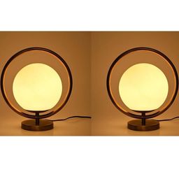 SOMIL White Glass Spherical Table Lamp-image-30