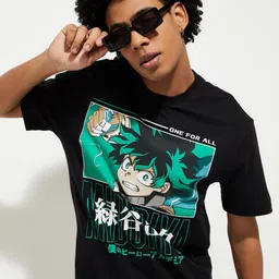 max Men Printed V-Neck Pockets T-shirt-image-68
