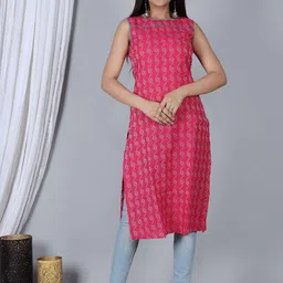 Shiv ali apparels Women Geometric Printed Thread Work Kurta-image-72