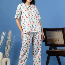 SUNEKH Women Printed Night suit-image-46