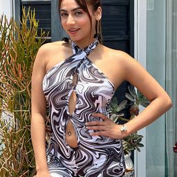 TANDUL Women Halter Neck Printed Jumpsuit-image-73