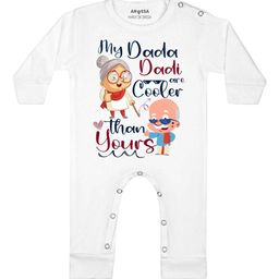Arvesa My Dada Dadi is Cooler Printed Bodysuit-image-48