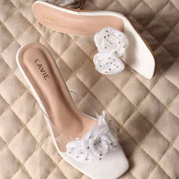 Lavie Embellished PU Comfort Sandals-52