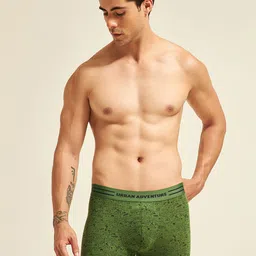 URBAN ADVENTURE Men Printed Moisture Wicking Trunk 1UAM-015-P(GREEN)-68