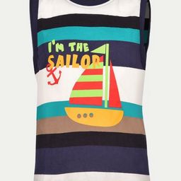 BAESD Boys Striped Round Neck T-shirt-image-82