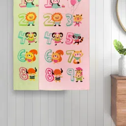 Myntra Elegant Homes Kids Green & Pink 2 Pieces Printed Cotton 420 GSM Bath Towels-image-32