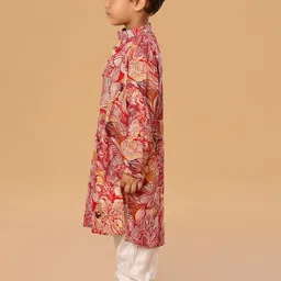 The Mini Trunk Boys Ethnic Motifs Printed Regular Kurta with Pyjamas image 4