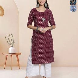 7Threads Women Pack of 3 Ethnic Motifs Printed Kurta-picture-16