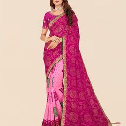 DIVASTRI Bandhani Poly Georgette Bandhani Saree-picture-15