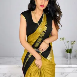 A S CREATION Woven Design Zari Pure Silk Kanjeevaram Saree-picture-44