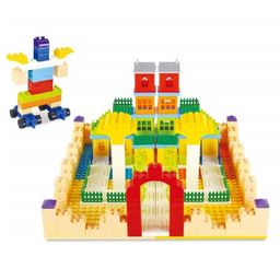 FunBlast DIY House Building Blocks with Baseplate 65 Pieces - Multicolor image 2