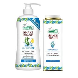 SNAKE BRAND Set Of 2 Kelp Complex Cooling Powder-280 g With Shower Gel-450 ml-image-96