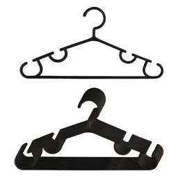Aura Pack Of 10 Black Single Tier Bar Hangers-image-87