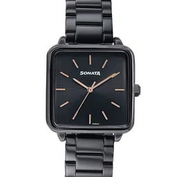 Sonata Women Embellished Dial & Stainless Steel Straps Analogue Watch 87084NM01-image-47