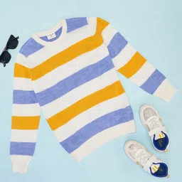 Pantaloons Junior Boys Striped Pullover-picture-24