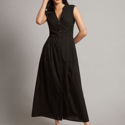 BRINNS Women Cotton Sleeveless A-Line Maxi Dress-image-85