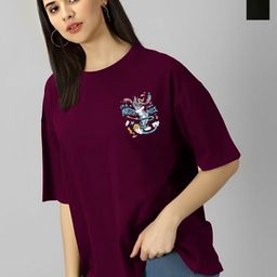 Kushi Flyer Women 2 Indigo Applique T-shirt-image-89