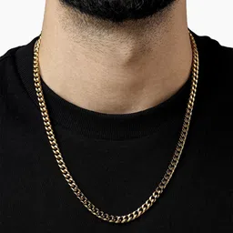 SWASHAA Jihaan Men 18K Gold-Plated Chain-27