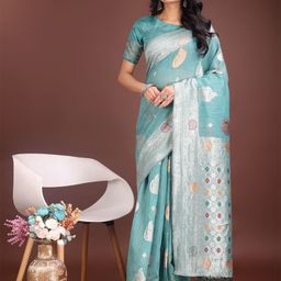 KALINI Woven Design Zari Saree-image-67