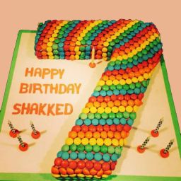 Creamy Rainbow Gems Cake-image-44
