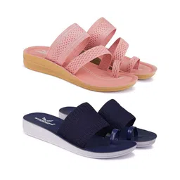 BERSACHE Women One Toe Flats (Pack of 2)-image-90