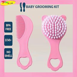 Joy Buzz Ergo Grip Soft Bristles Baby Hair Brush & Comb-34