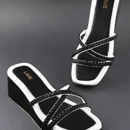 Lavie Women Cross Strap Wedge Heel Sandals-31