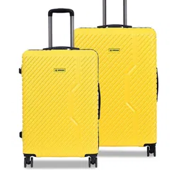 WROGN Set Of 2 Textured Hard Sided Large & Medium Trolley Bag image 1