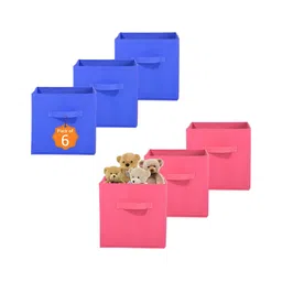 Aura Pink Set of 6 Regular Multi-Utility Organisers-13