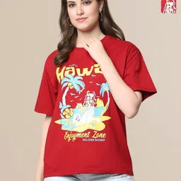 Mast & Harbour Women Pack Of 2 Graphic Printed T-shirt-picture-6