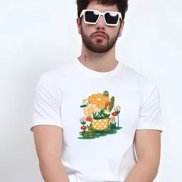 KaamBhari Graphic Printed Round Neck Pure Cotton T-shirt-picture-23