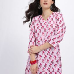 Anouk Rustic Floral Printed V-Neck Regular Kurti-picture-25