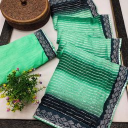 PAYAL CREATION Tie and Dye Beads and Stones Pure Georgette Designer Maheshwari Saree-picture-31
