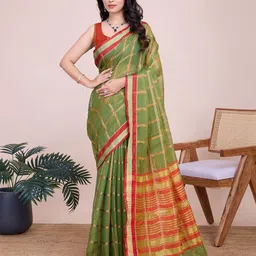KALINI Woven Design Chanderi Saree-image-75