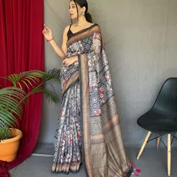 LeeliPeeri Designer Ethnic Motifs Printed Saree-image-35
