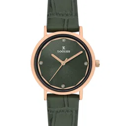L LOGUES Women Brass Dial & Leather Straps Analogue Watch L 5095 WL-10-picture-34
