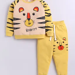 LITTLE NINJA Boys Printed Round Neck Pure Cotton Sweatshirt With Joggers-picture-14